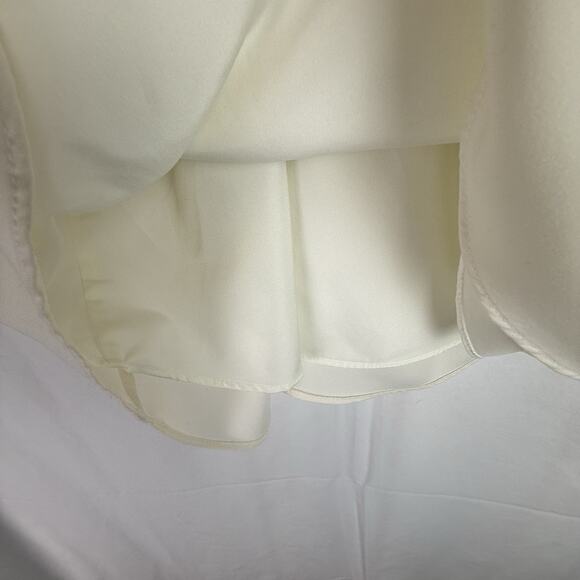 J. Crew Women's Scalloped Razorback Cami Cream Size 6 Lined - Picture 5 of 9